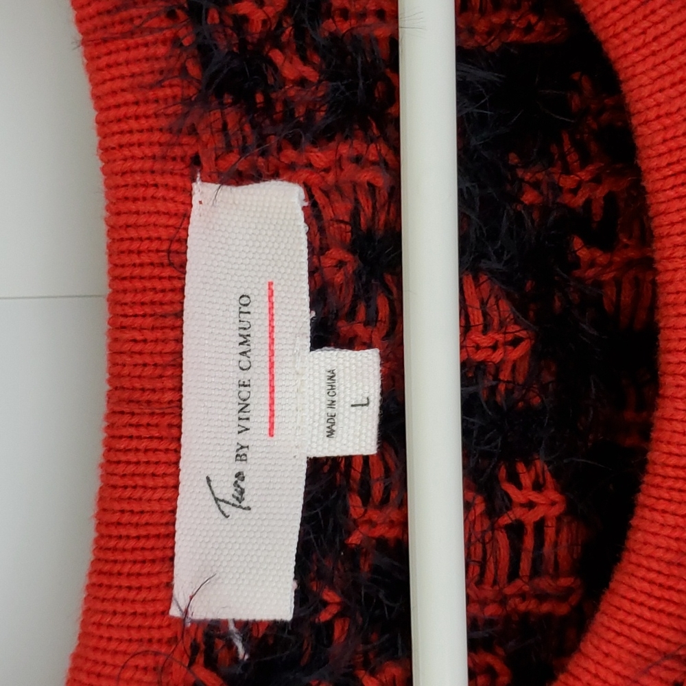 Leopard Patterned Dyelash Pullover Sweater - Picture 2 of 5